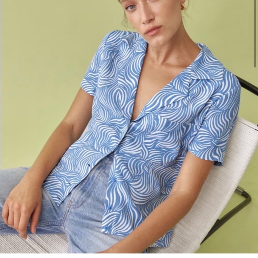 Reformation Cuba top- size small- color splash
